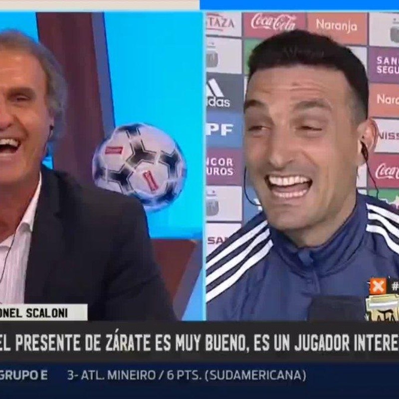 Como si fuesen amigos: la divertida charla en Fox Sports de Ruggeri con Scaloni