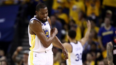 Kevin Durant frente a los Houston Rockets