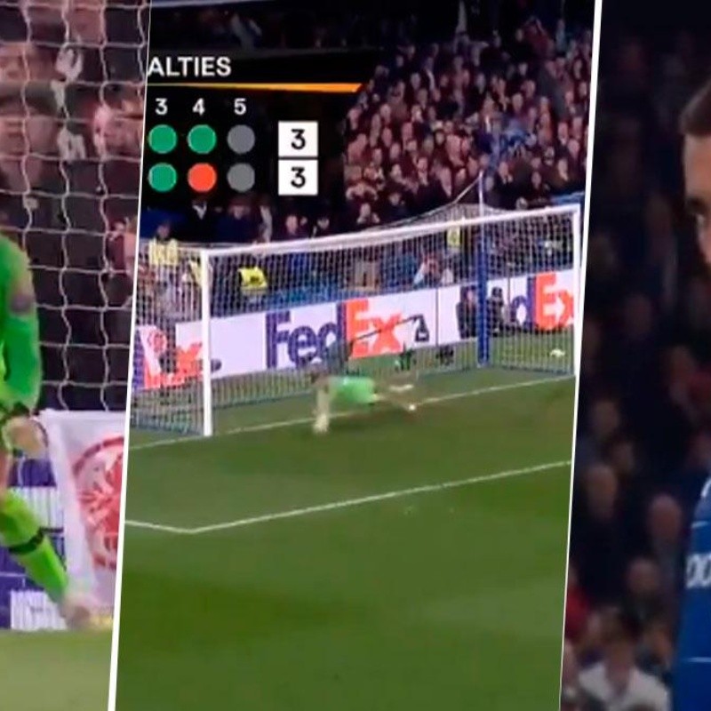 Kepa se redimió tapando dos penales y Hazard metió el último para que se dé la final londinense