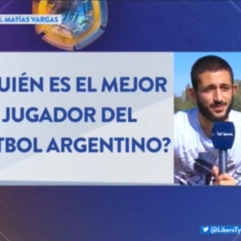 Monito Vargas suena en Boca, pero eligió a un jugador de River como el mejor de Argentina