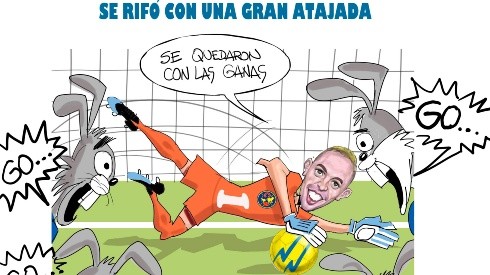 El Cartón de Edgar: "Marchesín se rifó con una gran atajada"