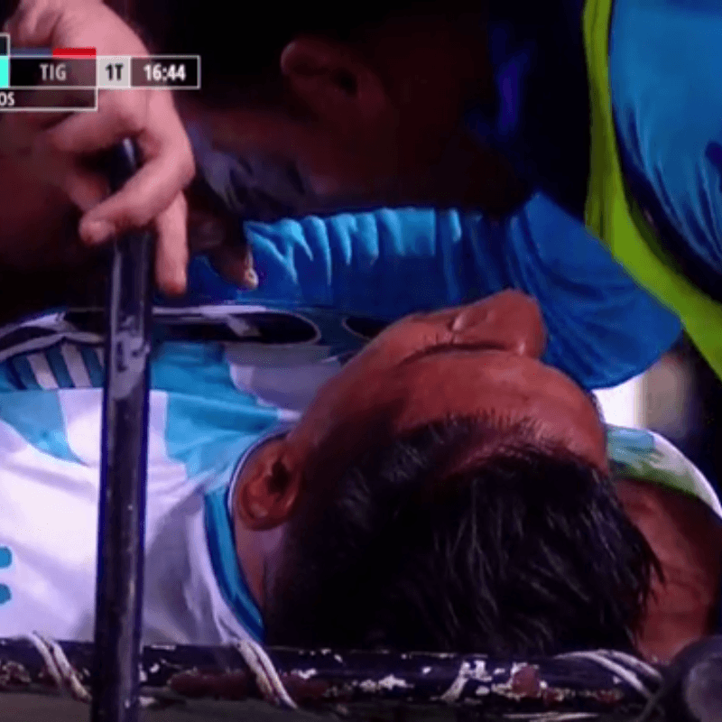 A un mes de la Copa América, Zaracho se lesionó a los 15' en Racing-Tigre