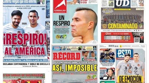 Las portadas de la postergación de las Semifinales