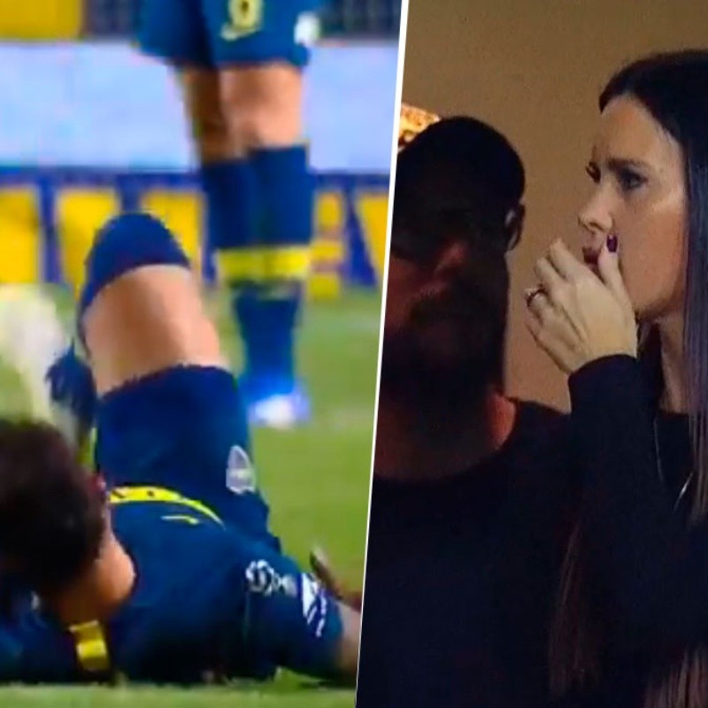 Mauro Zárate chocó feo, sangró y la reacción de Natalie Weber fue la de todos