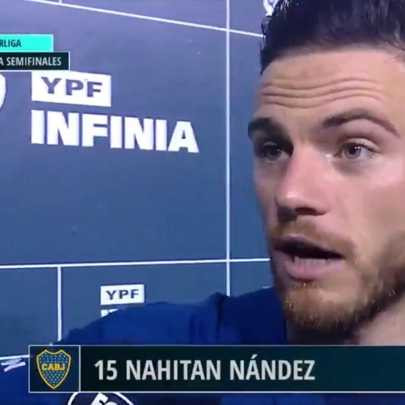 Terminó el partido y Nández mandó un mensaje: "Hablaron toda la semana que Boca había parecido el equipo chico"