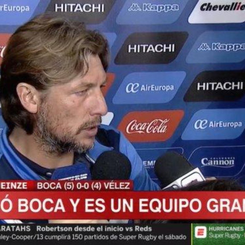 Por si no había quedado claro, Heinze tiró: "Pasó Boca y es un equipo grande"