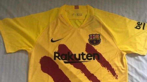 La nueva camiseta de Barcelona.