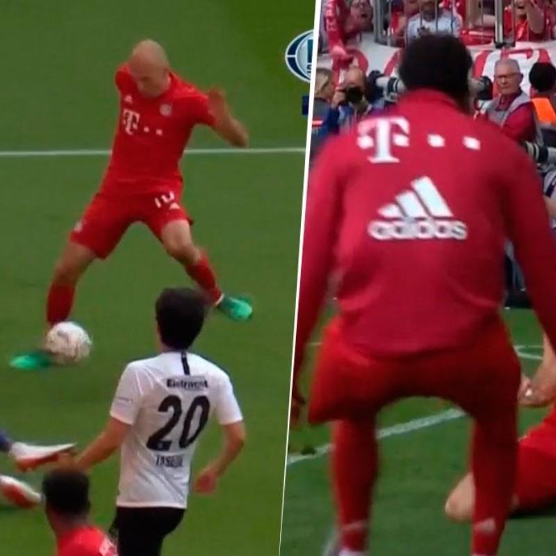 Robben se anotó en la fiesta del Bayern campeón y puso el quinto en su despedida