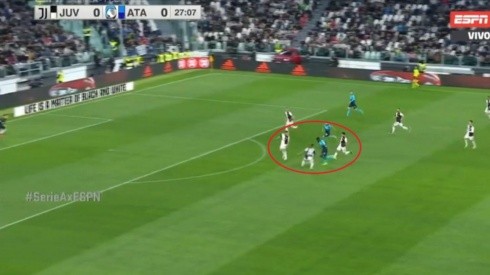Era un gol de locos: Duván humilló a tres rivales de la Juventus y la pelota pasó besando el palo
