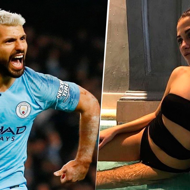 Agüero salió campeón y al otro día blanqueó a su nueva novia en Instagram: Sofía Calzetti