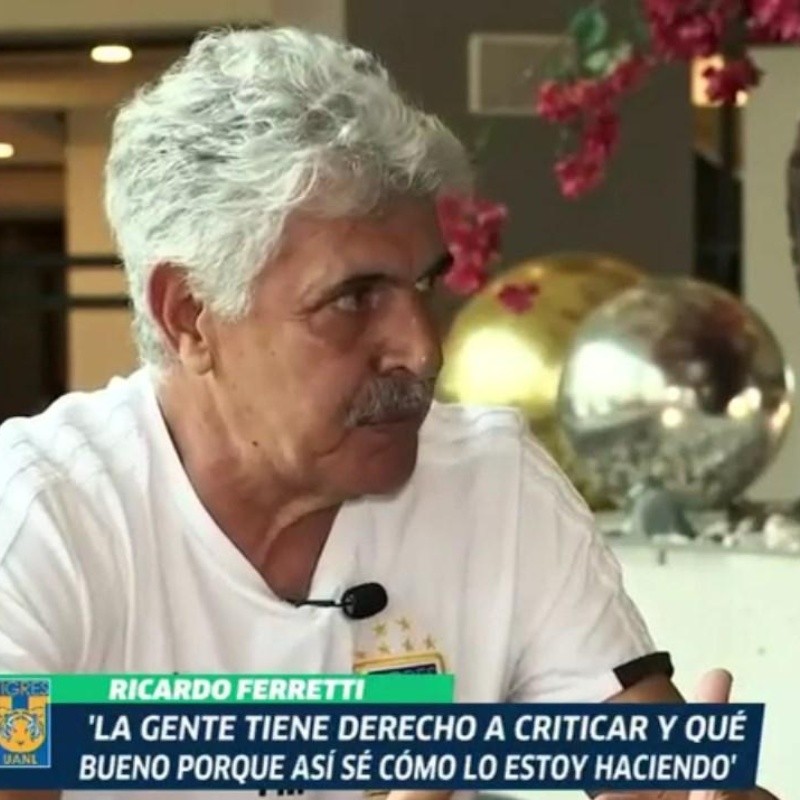 Ferretti fue claro con sus detractores: "Las críticas son importantes, pero las tomo de quién viene"