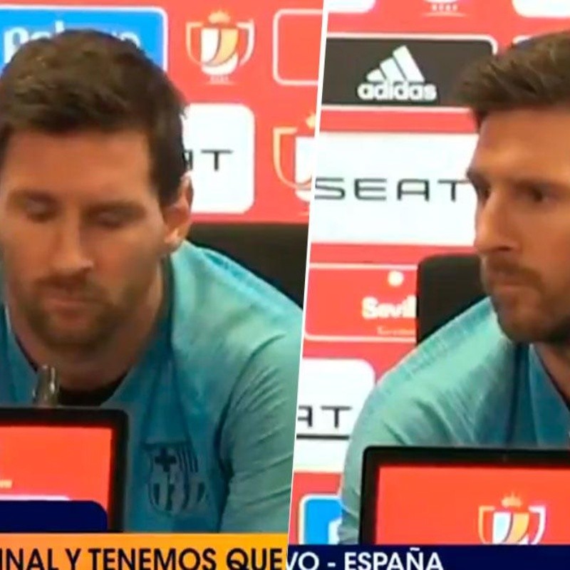 Para ver y escuchar: a Messi le preguntaron por Griezmann y su cara lo dijo todo