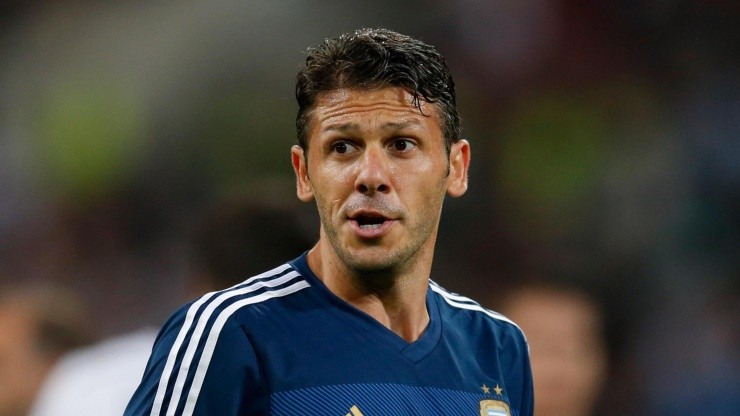 Martín Demichelis en la Selección Argentina.