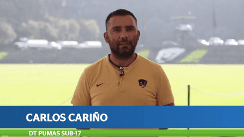 Carlos Cariño, entrenador de Pumas Sub 17.