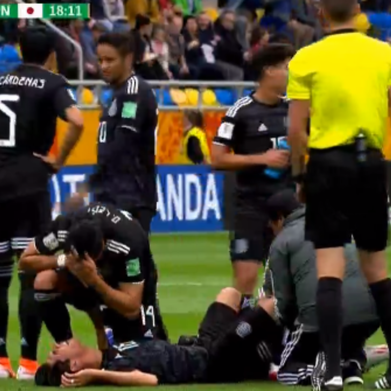 Más problemas para México en el Mundial Sub 20: lesión de rodilla y llanto