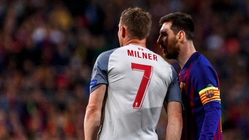 Milner y Messi, frente a frente.