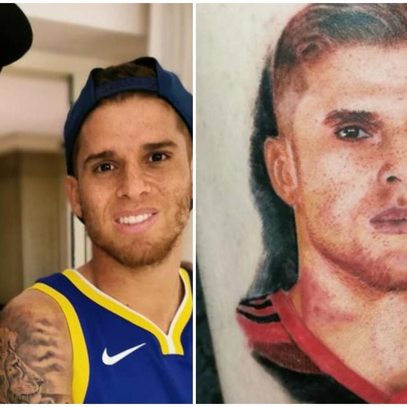 Hincha brasileño tiene en modo "Dios" a Gustavo Cuéllar: ¡se tatuó el rostro del jugador!