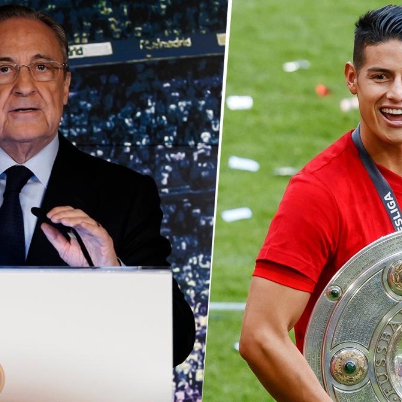 Florentino Pérez rompe el silencio y deja clara la situación de James Rodríguez