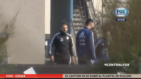 Sonriente a pesar del frío: Messi realizó su primer entrenamiento con la Selección Argentina