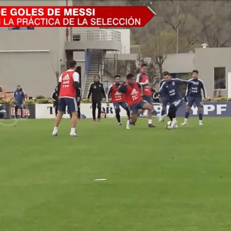 La Pulga Atómica: Messi metió póker de goles en el entrenamiento de la Selección Argentina