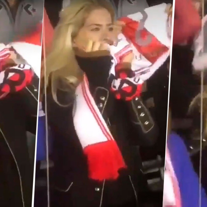 Qué mujer: el video de la China Suárez llorando por la consagración de River