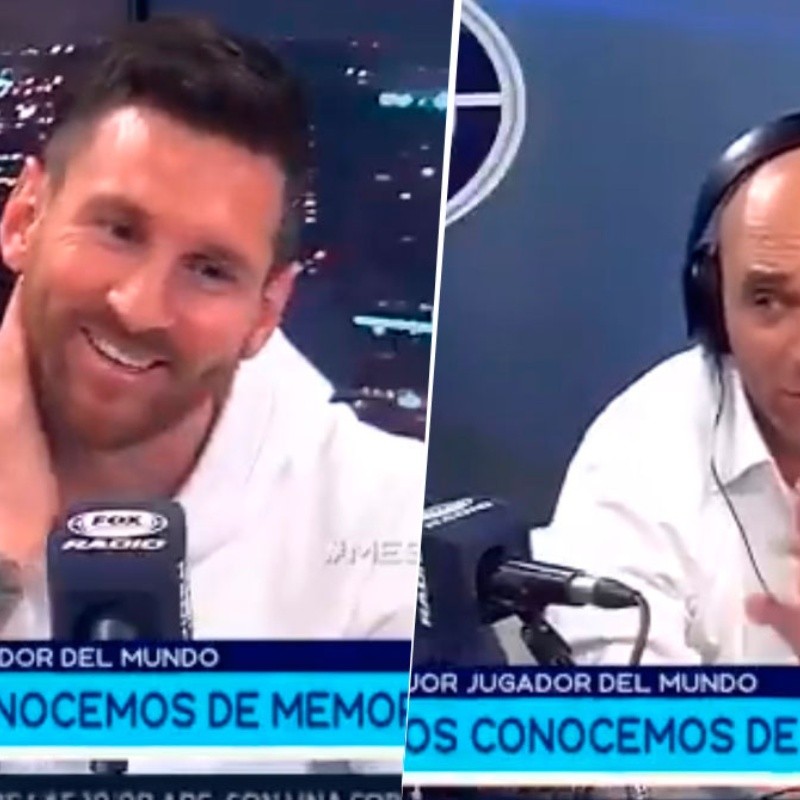 Messi hablaba de su relación con Agüero y el Kun mandó un mensaje al programa en vivo