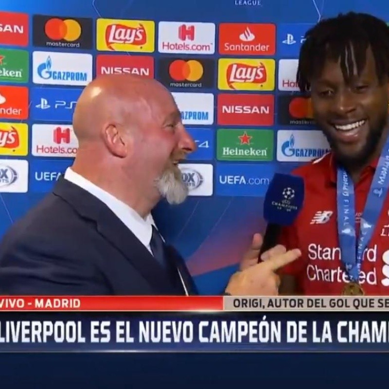 A Origi, el héroe de la Champions, le preguntaron si quería jugar en River y su reacción fue muy divertida