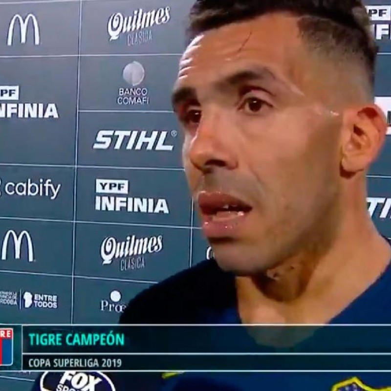 Tevez: "Hay que ser grandes en la derrota, felicito a Tigre"