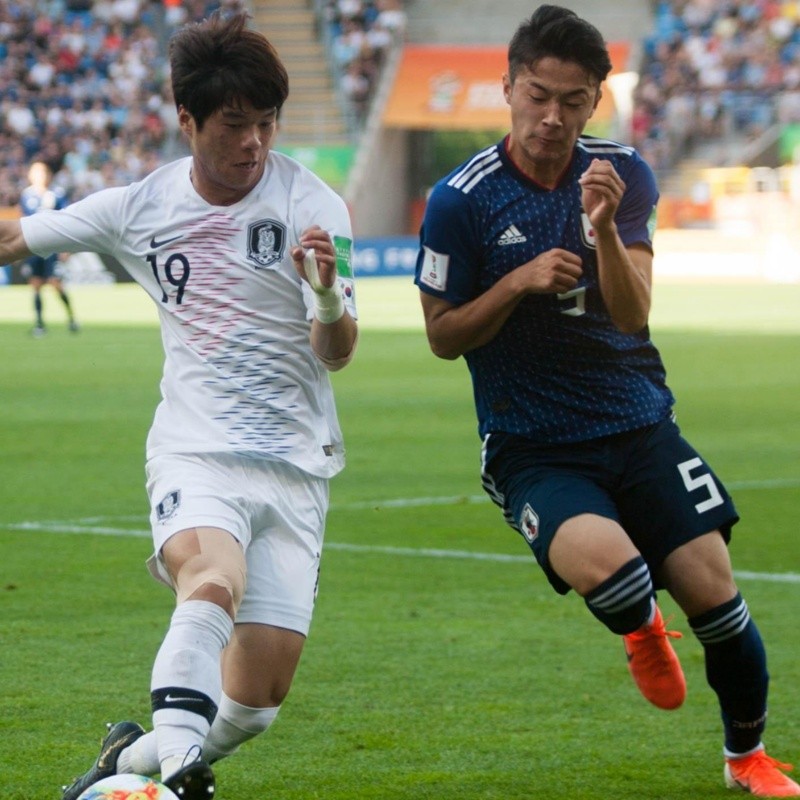 Corea del Sur le ganó a Japón y será el representante asiático en cuartos de final del Mundial Sub 20