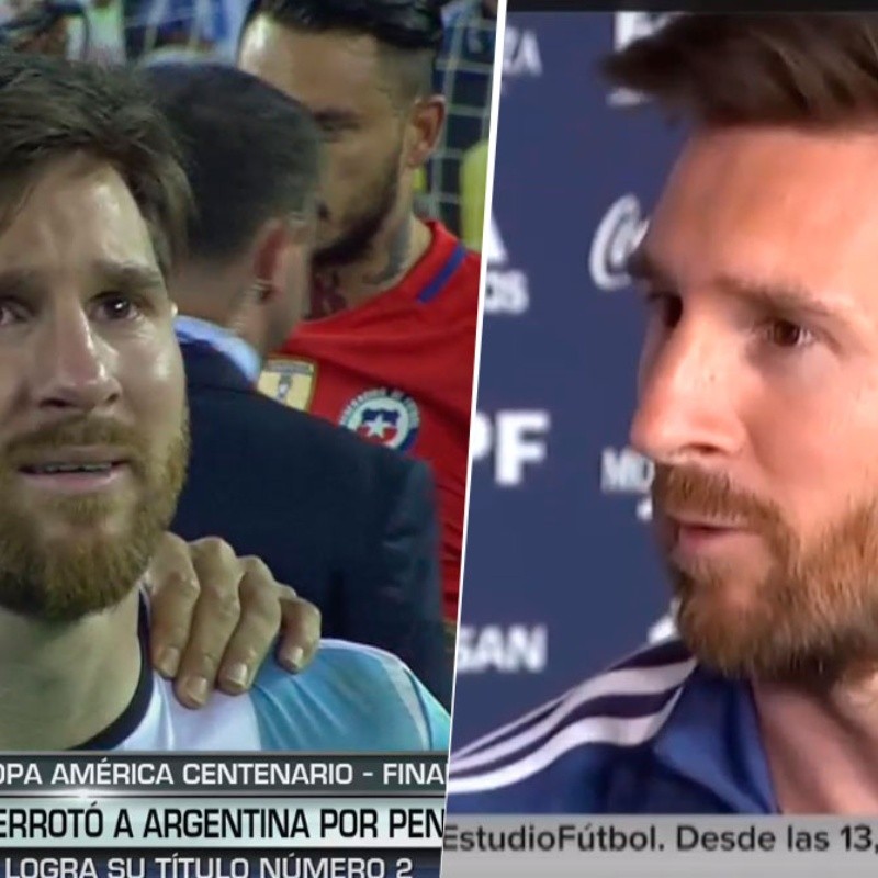 Messi contó por qué en la Copa América 2016 fue la única vez que lloró en público