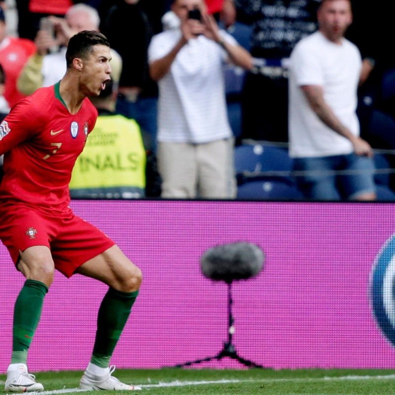 Siempre él: Cristiano Ronaldo metió un golazo de tiro libre para Portugal ante Suiza