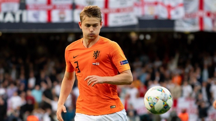 De Ligt en el seleccionado holandés.