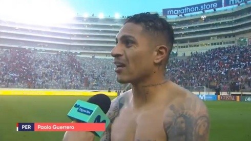 Paolo Guerrero no se fue nada conforme.