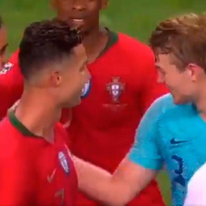 De Ligt contó la propuesta que le hizo Cristiano cuando terminó el partido: "Por eso me reí"