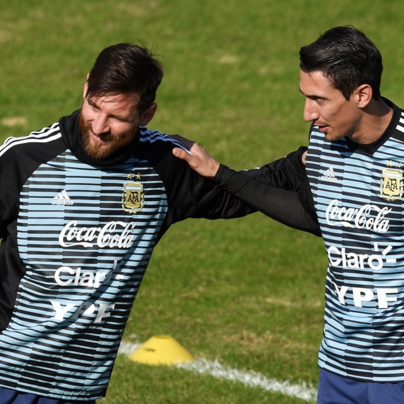 Te amamos, Leo: Di María contó una anécdota inédita de Messi en el entrenamiento de la Selección Argentina