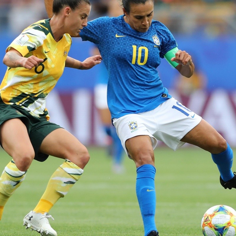 Histórica: llegó el primer gol de Marta en el Mundial de Francia