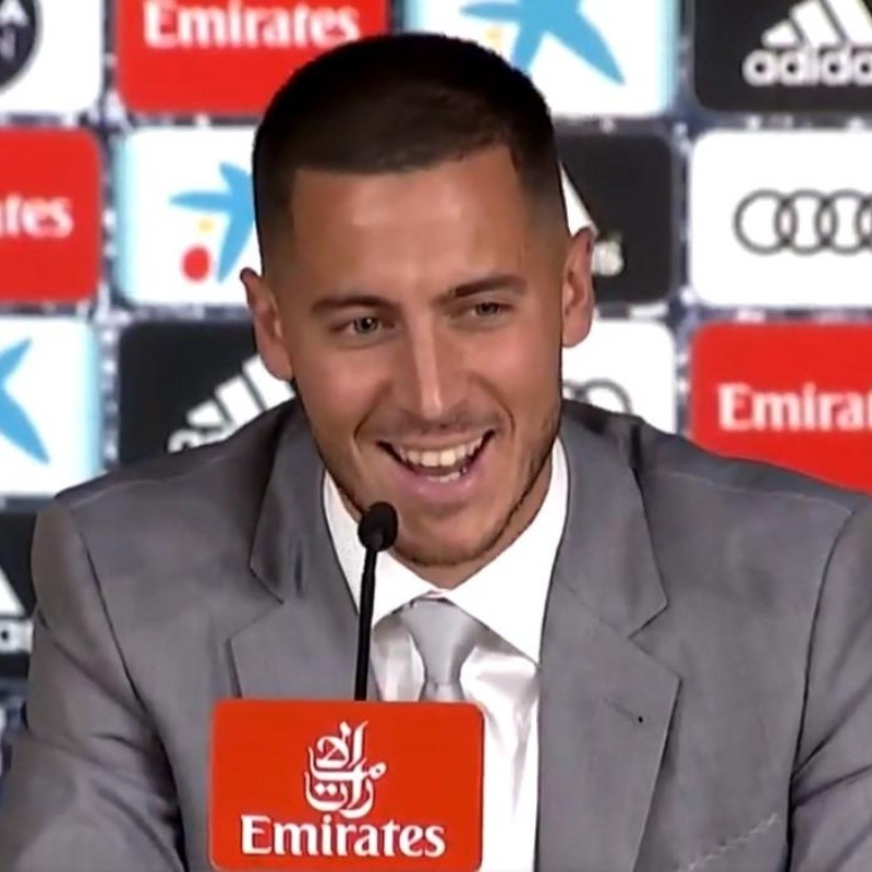 Lo acaban de presentar y con una sola frase Hazard ya trolleó al Barcelona