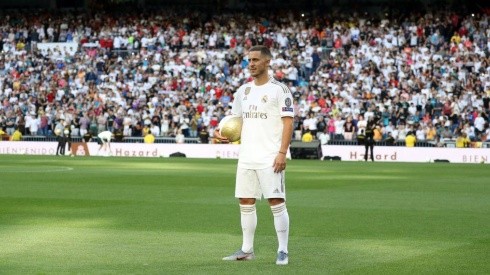 El club más exigente: en la presentación de Hazard, el Bernabéu pidió por otra estrella