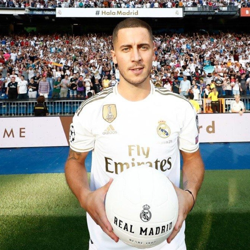 Eden Hazard ya les mostró a todos en las redes que su nueva casa es Real Madrid