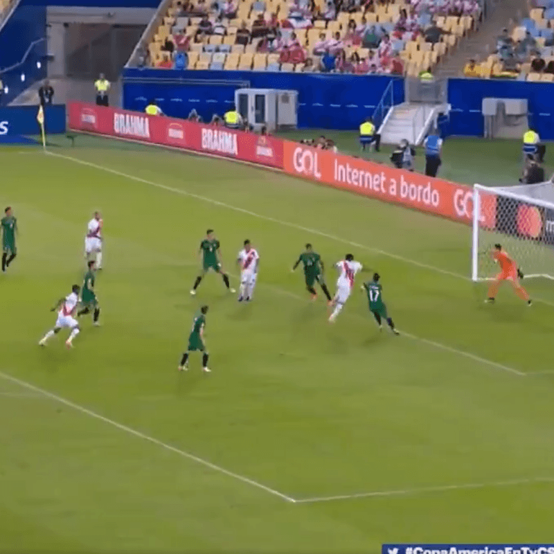 La dupla de la Bicolor: Guerrero tiró el centro y Farfán saltó más que todos para el 2-1