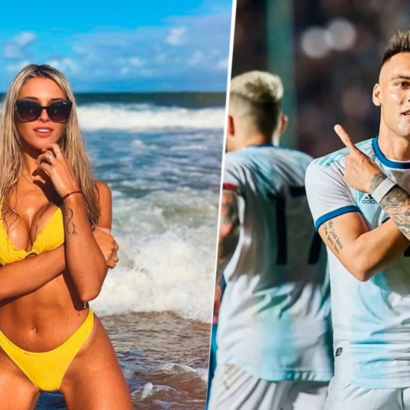 Hoy juega Lautaro Martínez y ella lo sabe: la foto de Agustina Gandolfo en Instagram