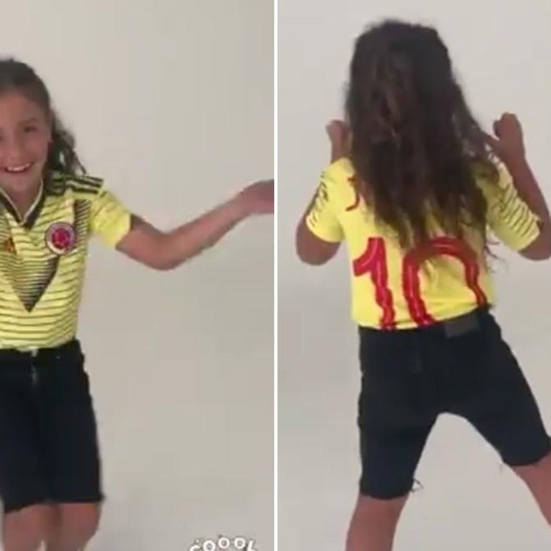 Hija de James Rodríguez le pide que celebre los goles, ¡a lo Fornite!