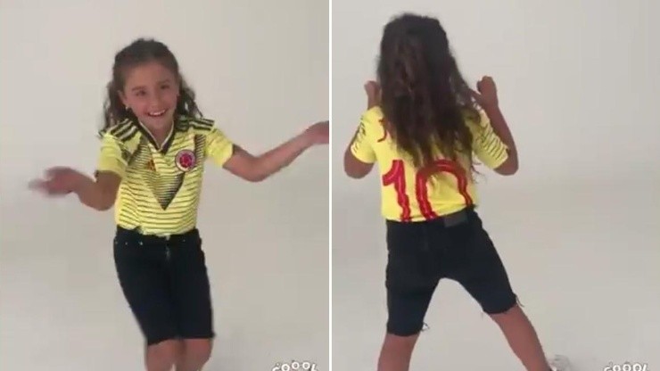 Hija de James Rodríguez le pide que celebre los goles, ¡a lo Fornite!