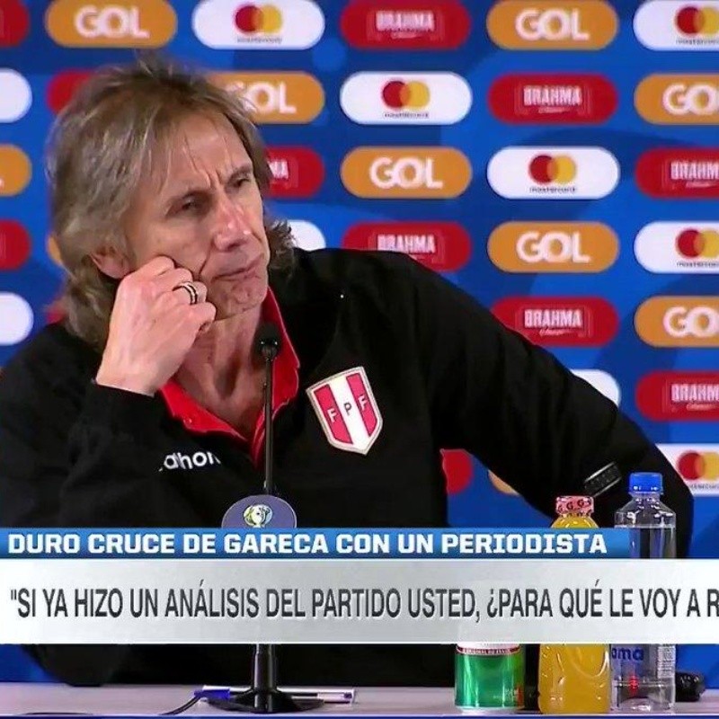 El picante de cruce de Ricardo Gareca con un periodista después del 5-0