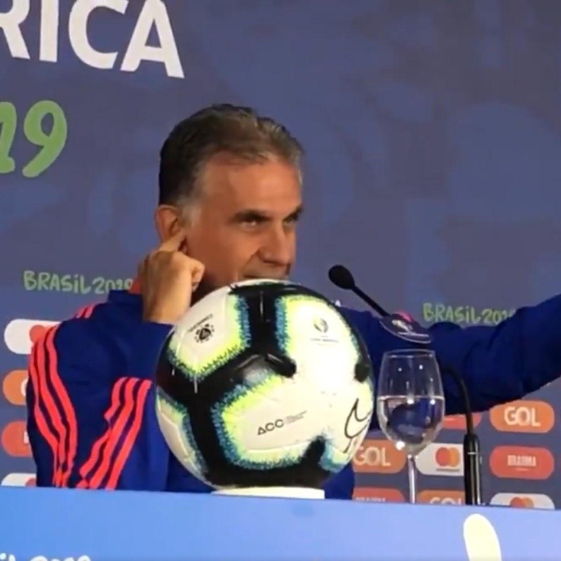 No le gusta nada: le preguntaron por el VAR y Queiroz hizo reír a todos con su respuesta