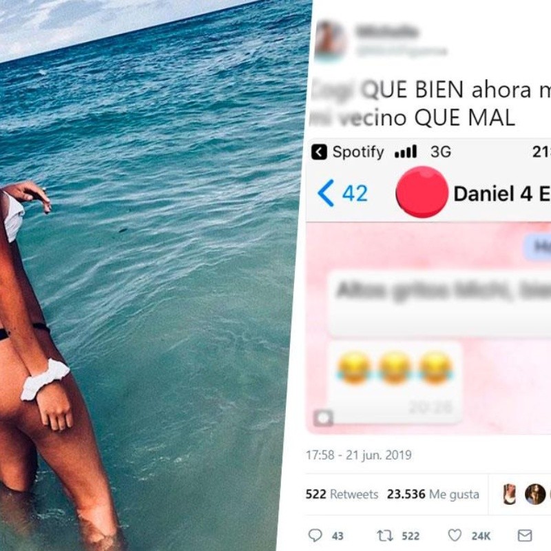 Viral de Twitter: tuvo relaciones y un vecino le envió un mensaje que la avergonzó