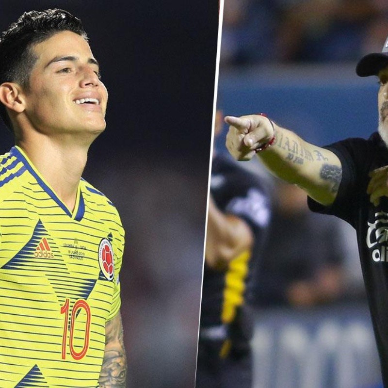 El hijo de Maradona confesó lo que piensa Diego sobre el posible fichaje de James al Napoli