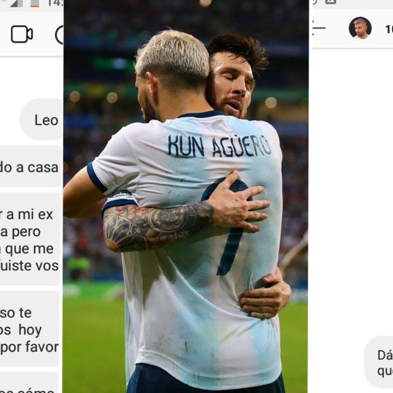 Viral en Twitter: le habló borracho a Messi y Agüero en Instagram y la rompió toda