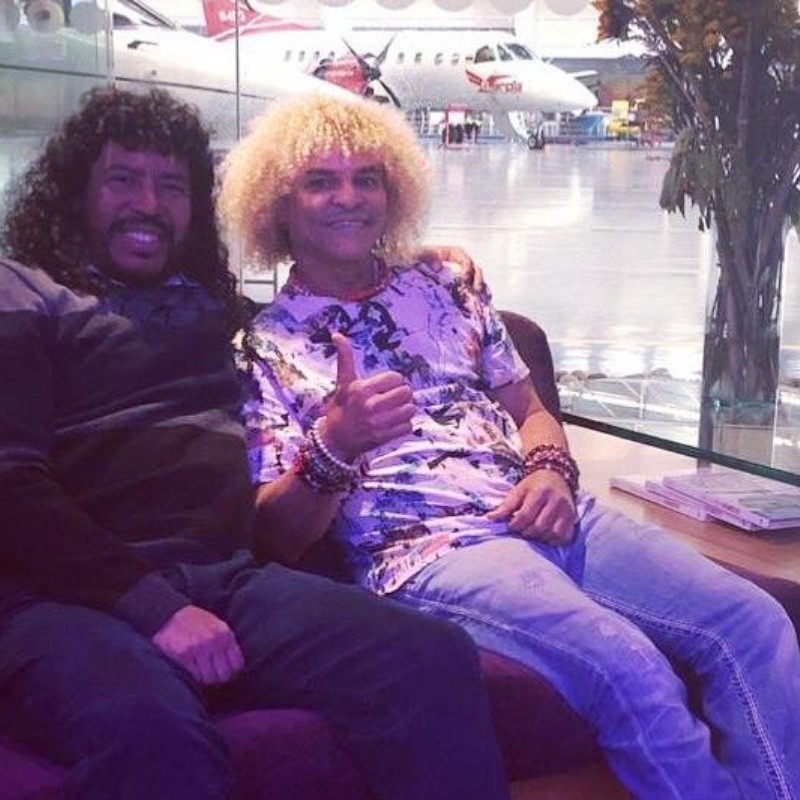 Historia pura: René Higuita publicó un fotón con el PIbe Valderrama