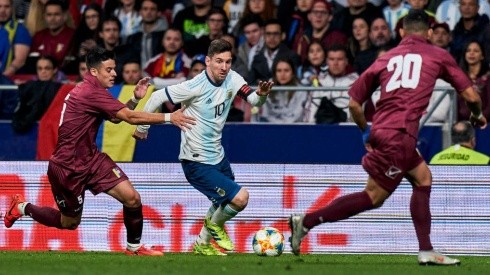 Messi ante Venezuela.